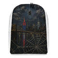 City of Webs backpack — NYC edition graphic travel bag view 1