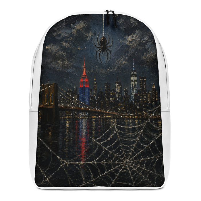 City of Webs backpack — NYC edition graphic travel bag view 1