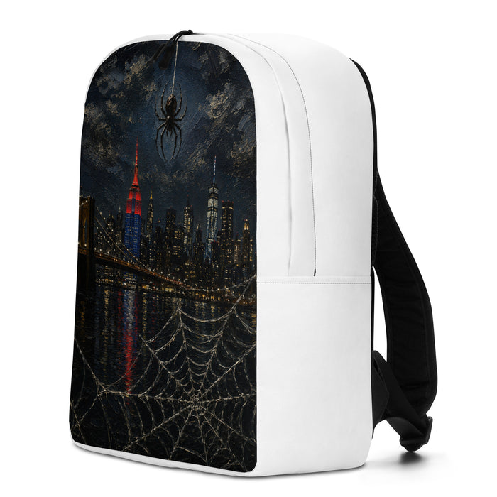 City of Webs backpack — NYC edition graphic travel bag view 4