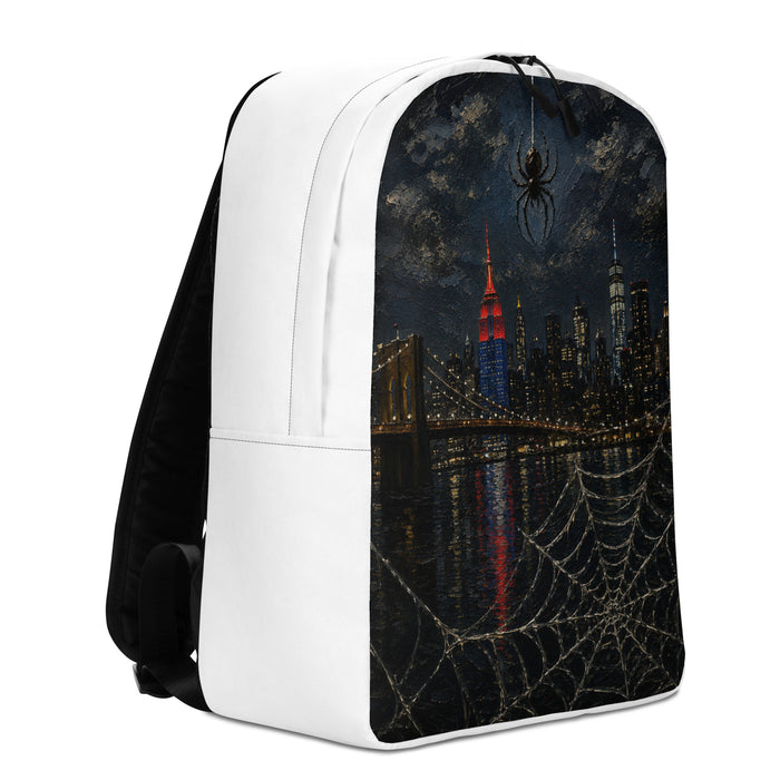 City of Webs backpack — NYC edition graphic travel bag view 5