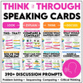 Critical Thinking Speaking Cards Bundle – ESL Discussion Prompts & Task Cards - Hot Chocolate Teachables