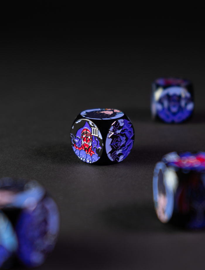 Darkness Hunter Metal Dice (Set of 2) - sleevechief