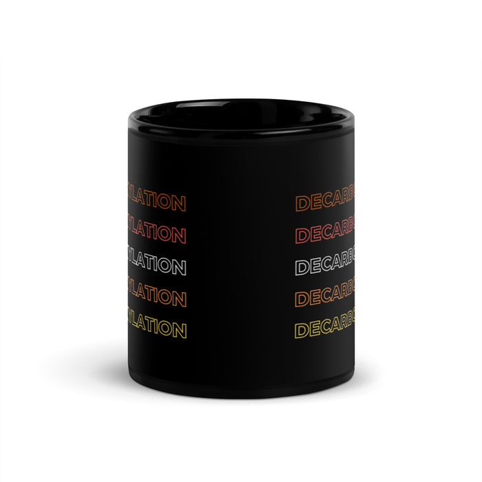 Decarboxylation Black Glossy Mug | Cannabis Education
