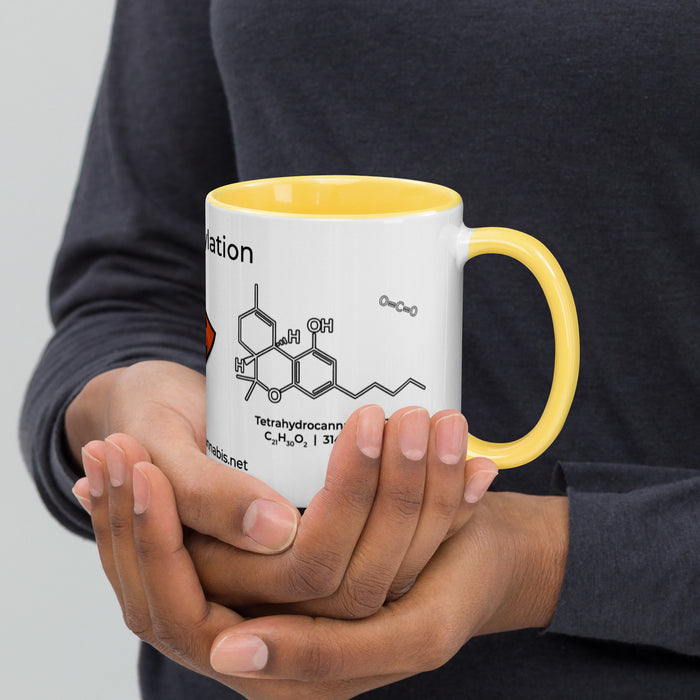 Decarboxylation THCA to THC Mug | Curious About Cannabis | Cannabis Education