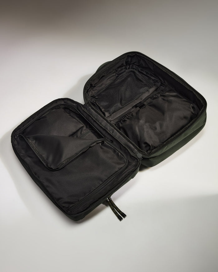 a black bag with zipper