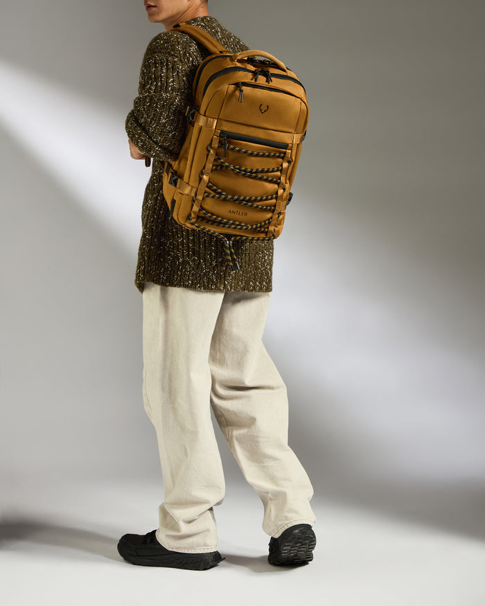 a person wearing a backpack