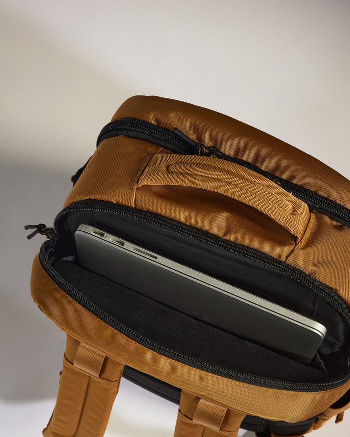a laptop in a bag
