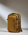 a yellow bag with black text