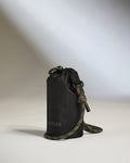 a black bag with a string
