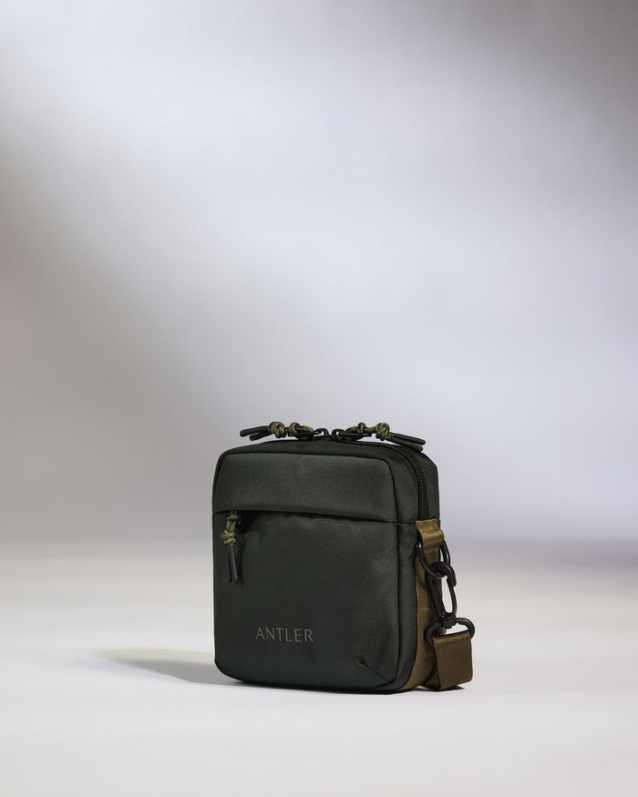 a black bag with a zipper