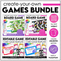 Editable Game Templates Bundle – Board Games & Card Games for Any Subject - Hot Chocolate Teachables