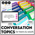 ESL Conversation Card Mega Bundle | Topic Based Questions for Teens & Adults - Hot Chocolate Teachables