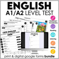 ESL Elementary Level Assessment Test | English CEFR A1 A2 Placement Exam - Hot Chocolate Teachables