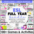 ESL EVERYTHING BUNDLE | 100 Engaging Games & Activities for English Teachers - Hot Chocolate Teachables