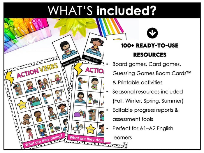ESL EVERYTHING BUNDLE | 100 Engaging Games & Activities for English Teachers - Hot Chocolate Teachables