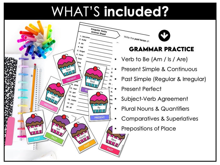 ESL EVERYTHING BUNDLE | 100 Engaging Games & Activities for English Teachers - Hot Chocolate Teachables