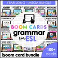 ESL Verbs, Parts of Speech, Literacy, Vocabulary - Boom Card™ Bundle - 100 DECKS - Hot Chocolate Teachables