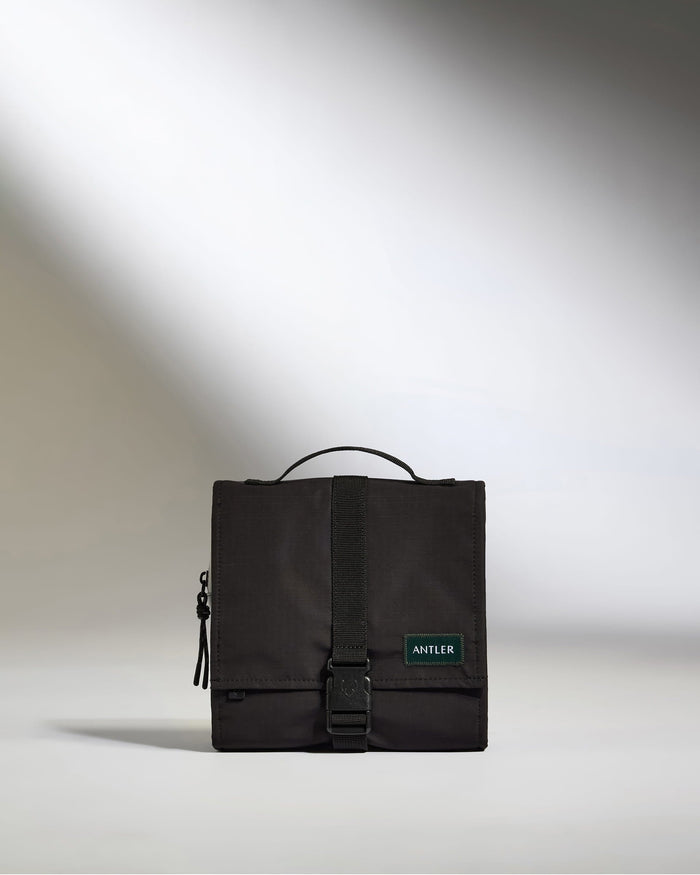 a black bag with a strap