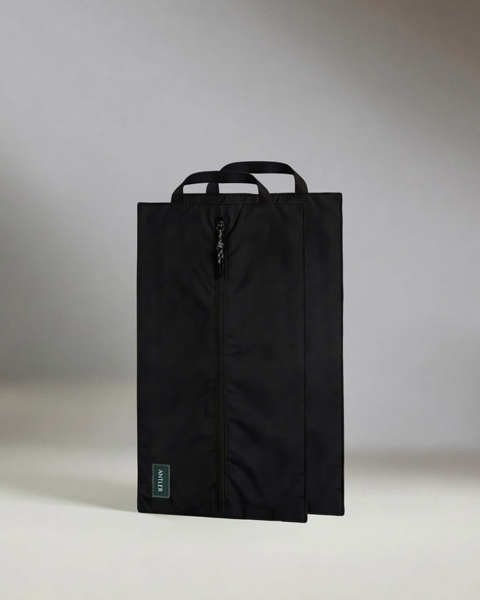 a black bag with a zipper