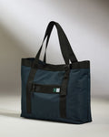 a blue and black bag