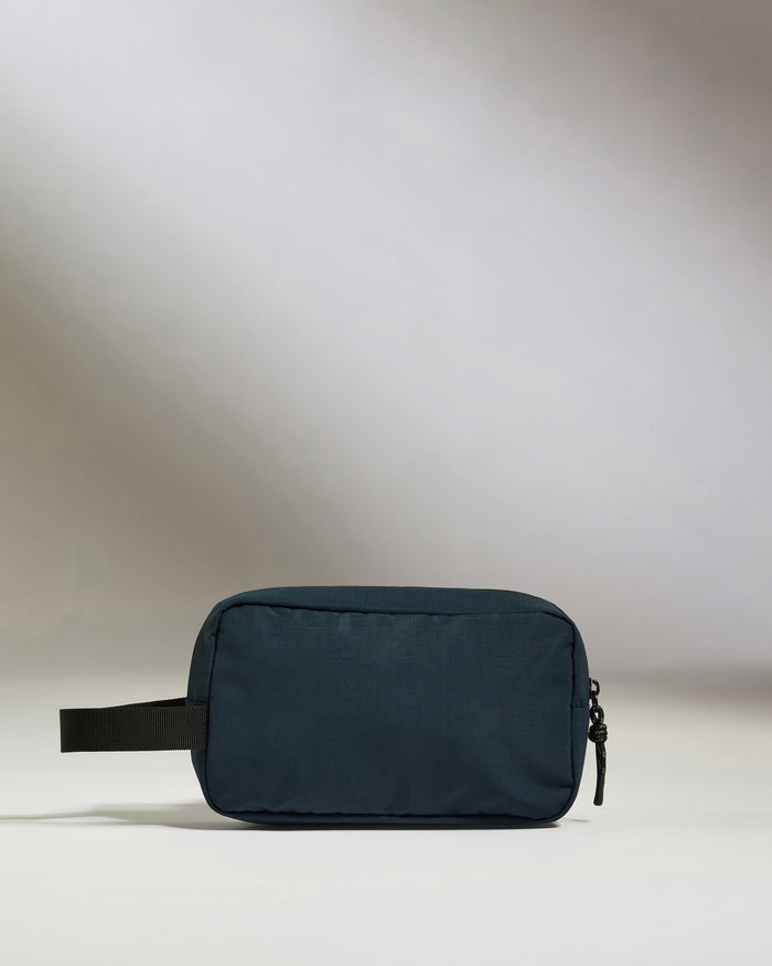 a black pouch with a black strap