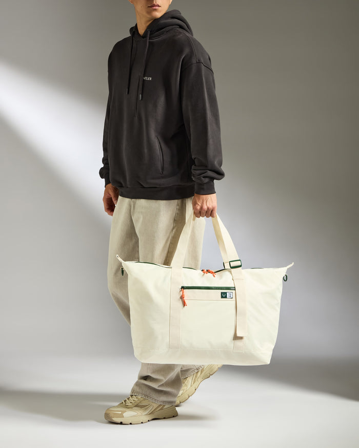 a man holding a bag