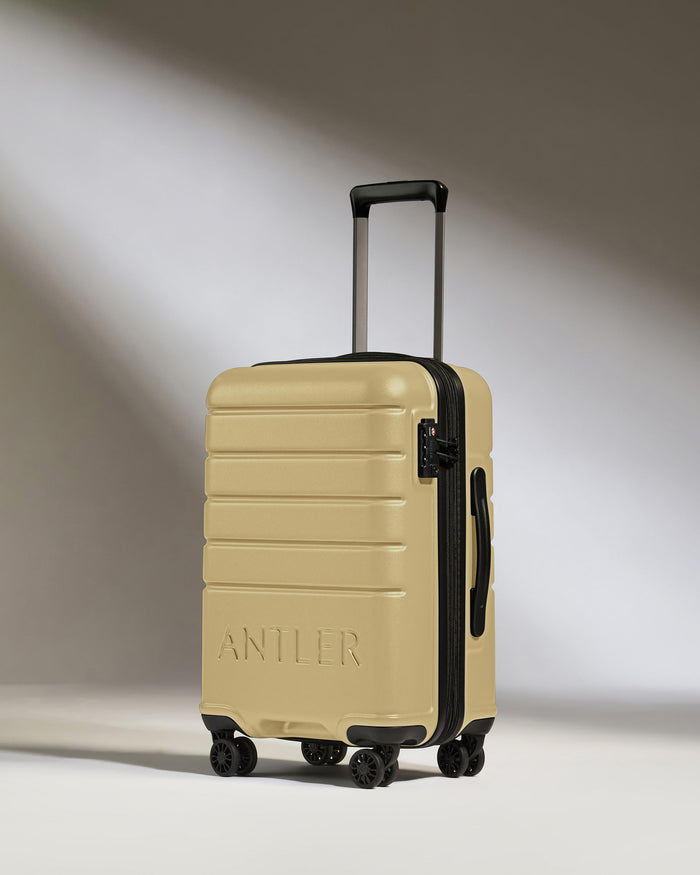 a suitcase with wheels and handle