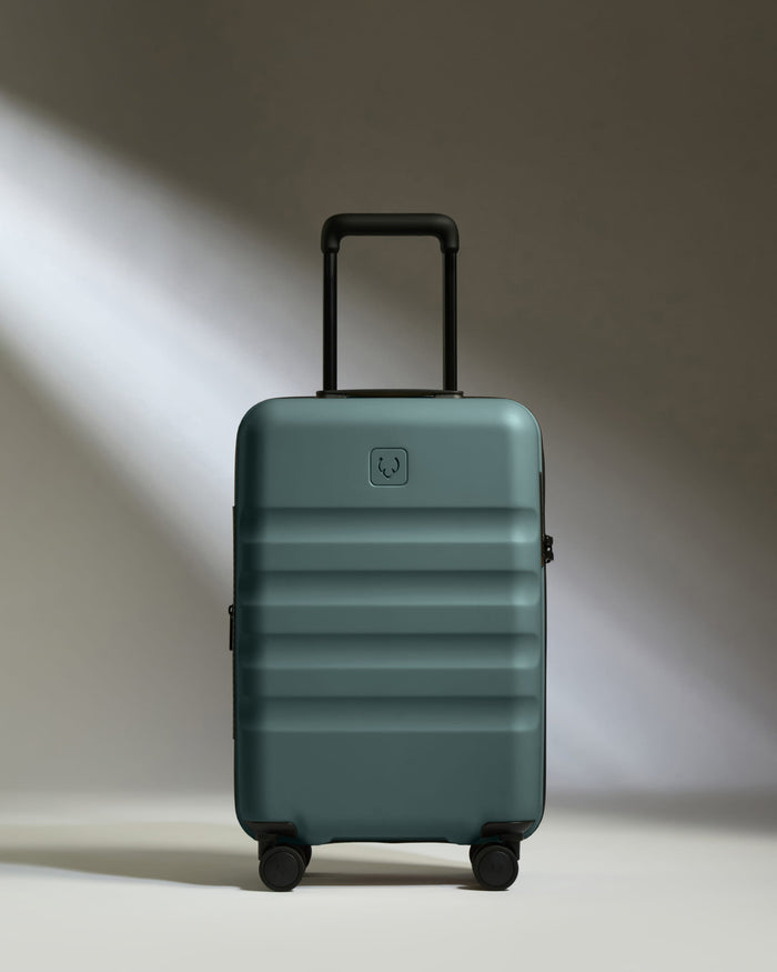 a suitcase with wheels and handle