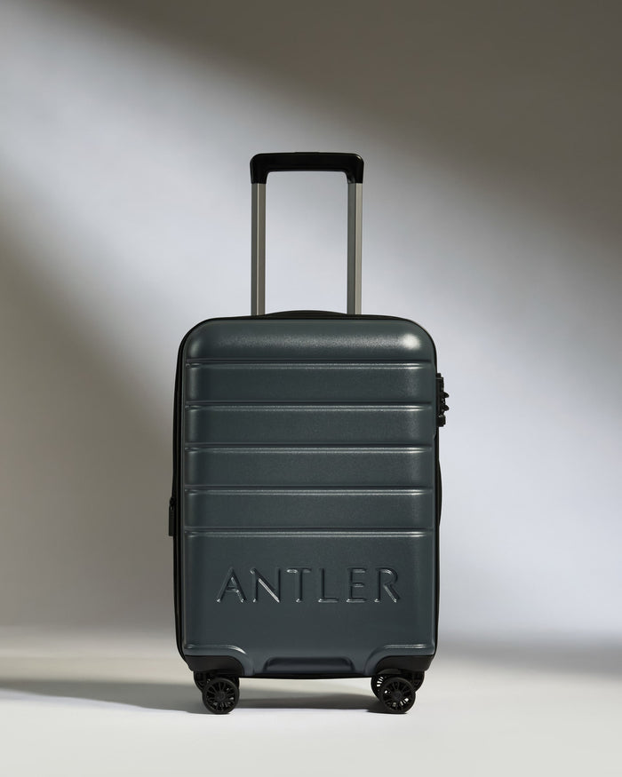 a suitcase with wheels and handle