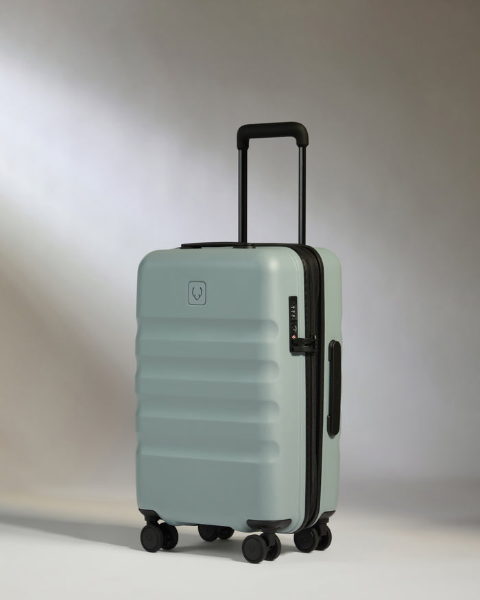 a suitcase with wheels and handle