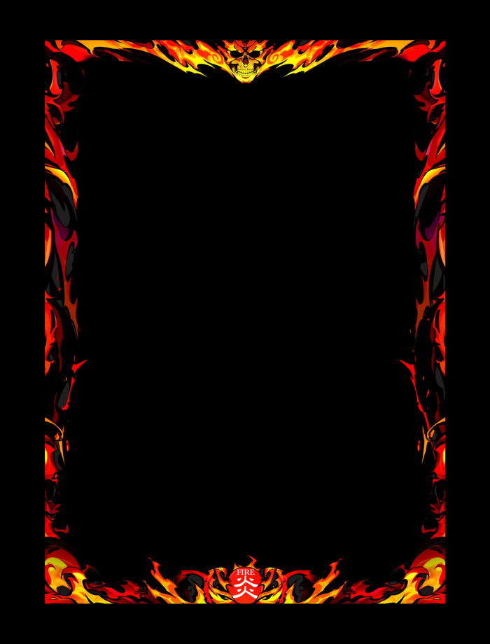 FIRE - Yugioh Border Sleeve (70STK) - sleevechief