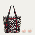 FLURRY OF KISSES TOTE BAG & 14K ROSE GOLD PLATED LUNA LIP STUD EARRINGS