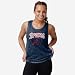 FOCO MLB Atlanta Braves Burn Out Sleeveless Top - Womens
