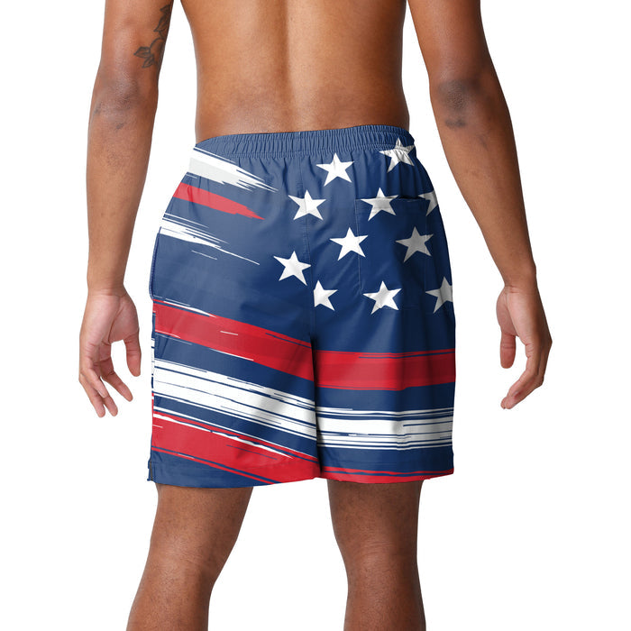FOCO MLB Chicago Cubs Americana Traditional Swim Trunks - Mens