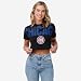 FOCO MLB Chicago Cubs Womens Distressed Wordmark Crop Top