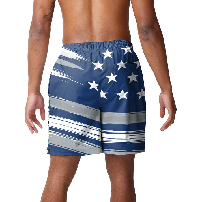 FOCO MLB Los Angeles Dodgers Americana Traditional Swim Trunks - Mens