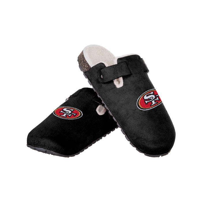 FOCO NFL San Francisco 49ERS Faux Fur Buckle Slipper - Womens