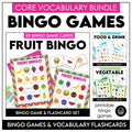 Food, Drink, Fruit and Vegetable Vocabulary Bingo & Flashcard Bundle - Hot Chocolate Teachables