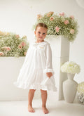 Girls All White Pearl Personalised Nightdress