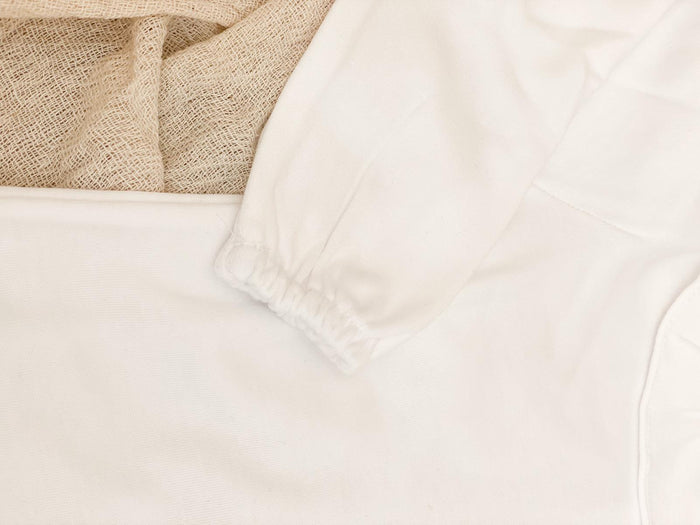 Girls Babidu White frill vest