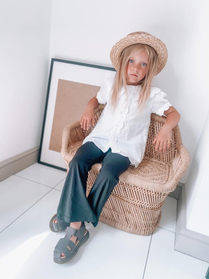 Girls Black Flares