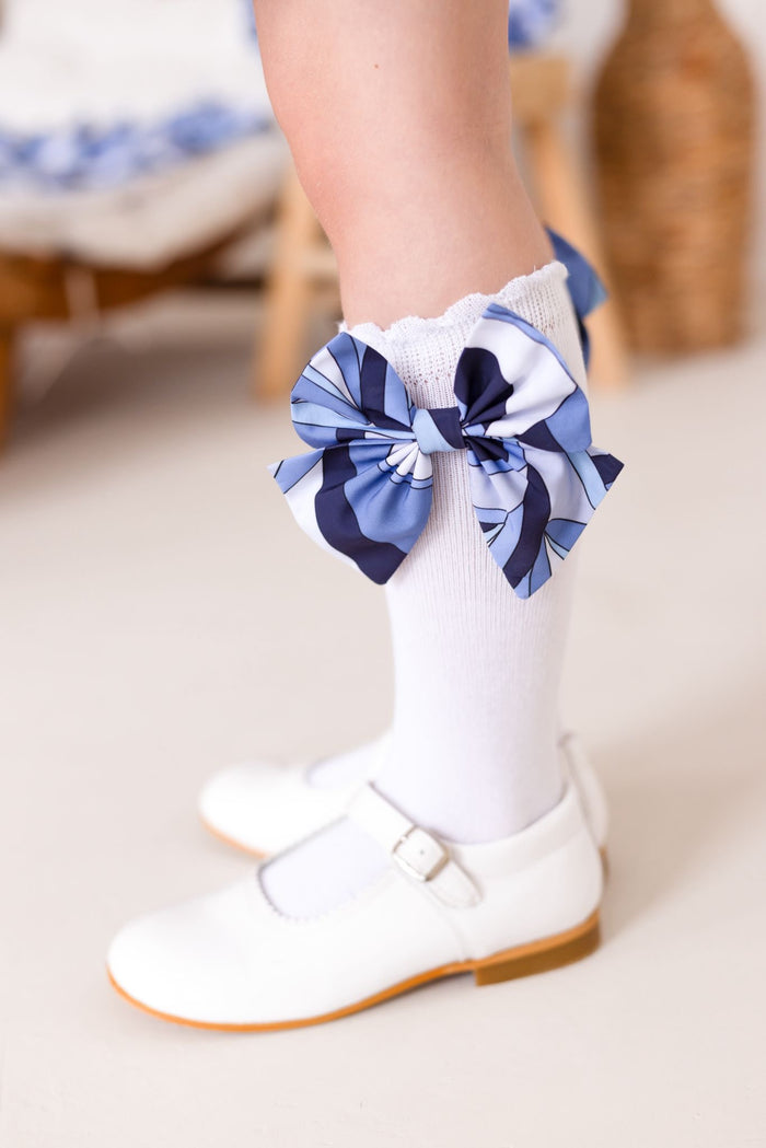 Girls Blue Riviera Muse Socks