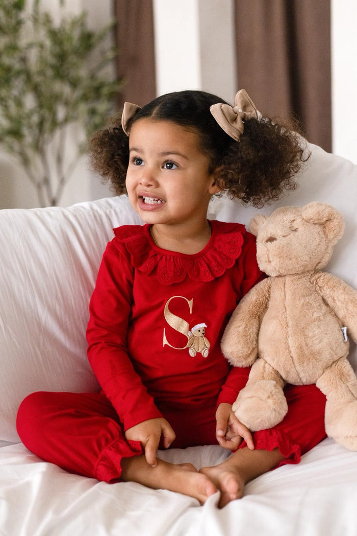 Girls Champagne Pearl Bow