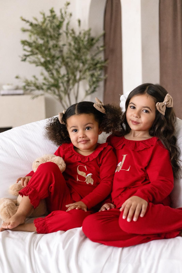 Girls Champagne Pearl Bow