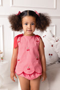 Girls Cherry Red Chic Set