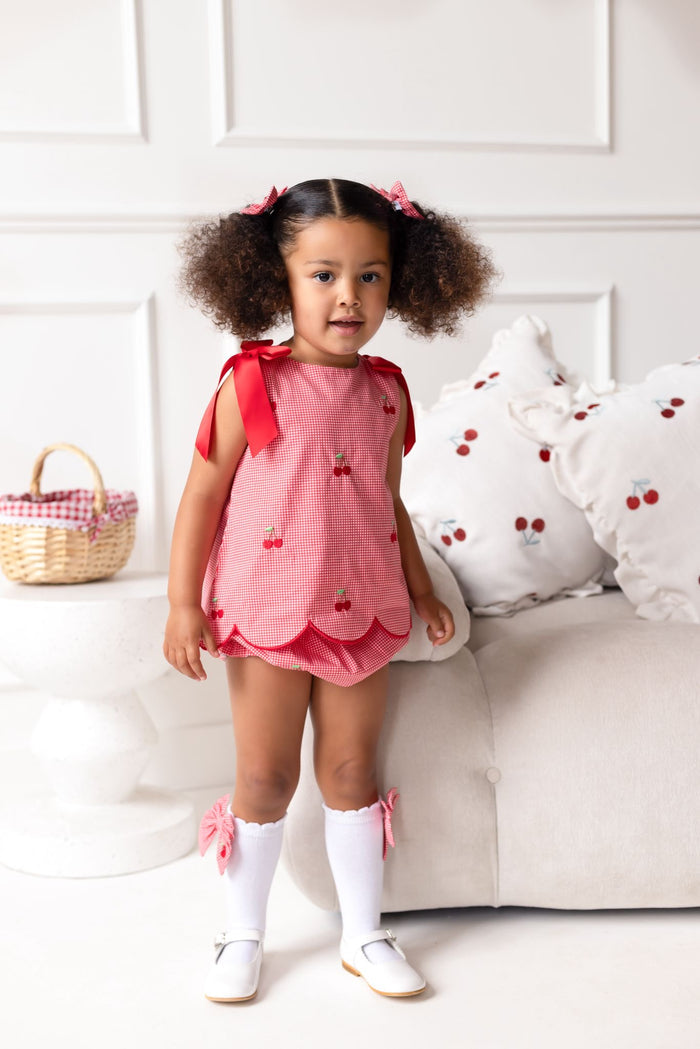 Girls Cherry Red Chic Set