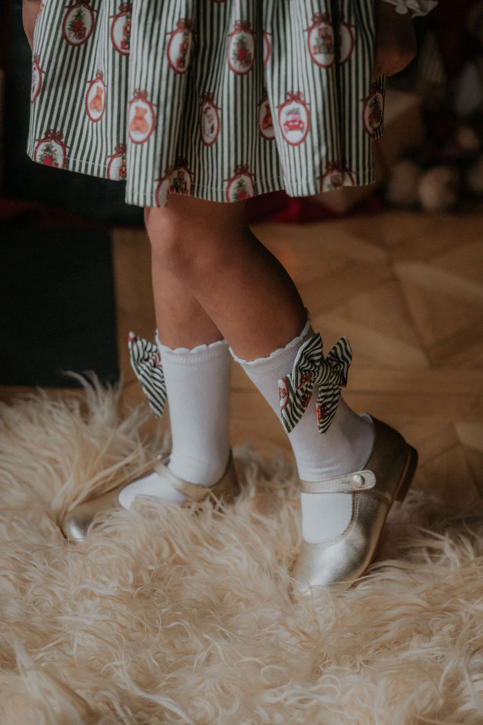Girls Gold Mary Jane Button Detail Shoe