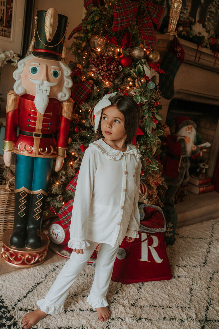 Girls Ivory Luxe Pyjamas
