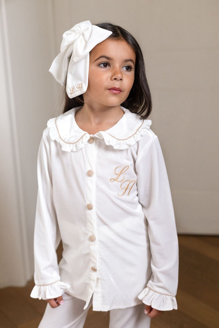 Girls Ivory Luxe Pyjamas