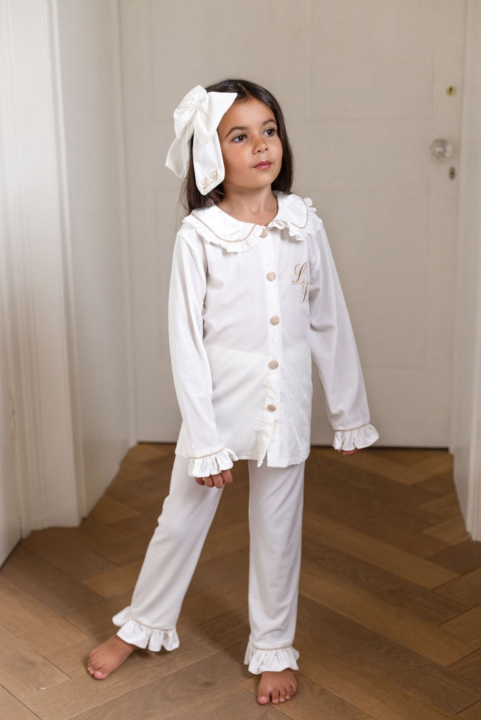 Girls Ivory Luxe Pyjamas